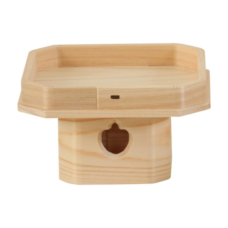 なーむくまちゃん工房 遠山三宝 5寸 ひのき 神棚 神具 鏡餅 御供 祭壇