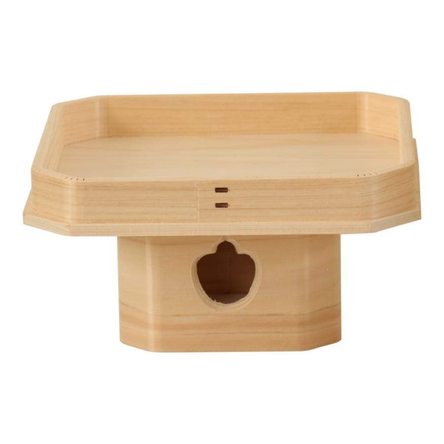 なーむくまちゃん工房 遠山三宝 7寸 ひのき 神棚 神具 鏡餅 御供 祭壇