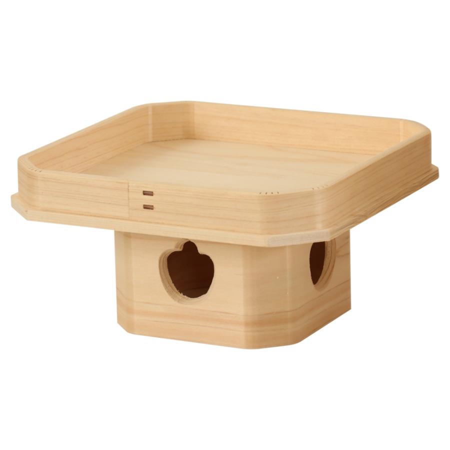 なーむくまちゃん工房 遠山三宝 7寸 ひのき 神棚 神具 鏡餅 御供 祭壇