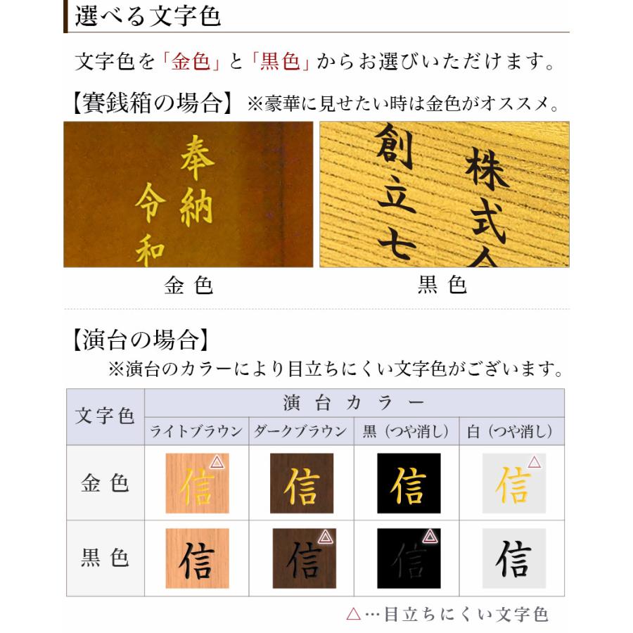 なーむくまちゃん工房 同時購入限定 名入れ 文字入れ 賽銭箱 講演台