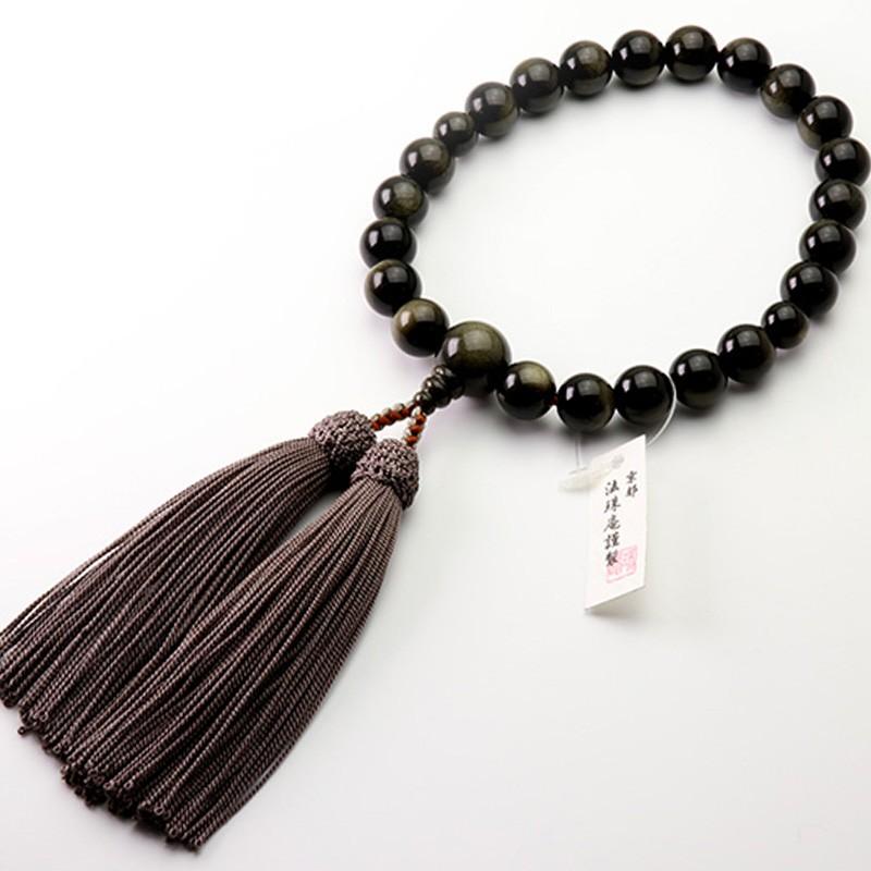 期間限定送料無料 男性用高級念珠 数珠 金黒曜石共仕立て 正絹頭付房 Km037 即発送可能 Www Muslimaidusa Org