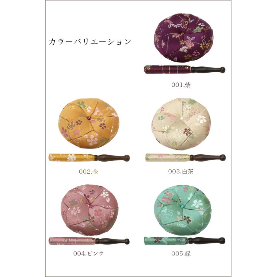 なーむくまちゃん工房 りん棒・りん座布団セット さくら柄 2.8寸 なーむくまちゃん工房 りん棒・りん座布団セット さくら柄 2.8寸