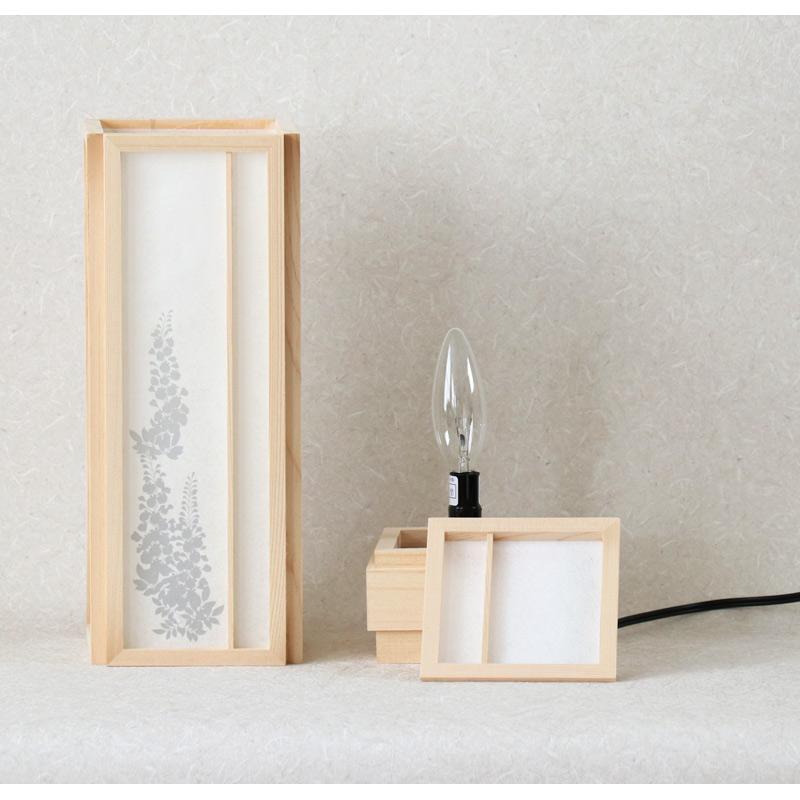 なーむくまちゃん工房 盆提灯 モダン 美濃和紙 風雅 花唐草 小 m34579