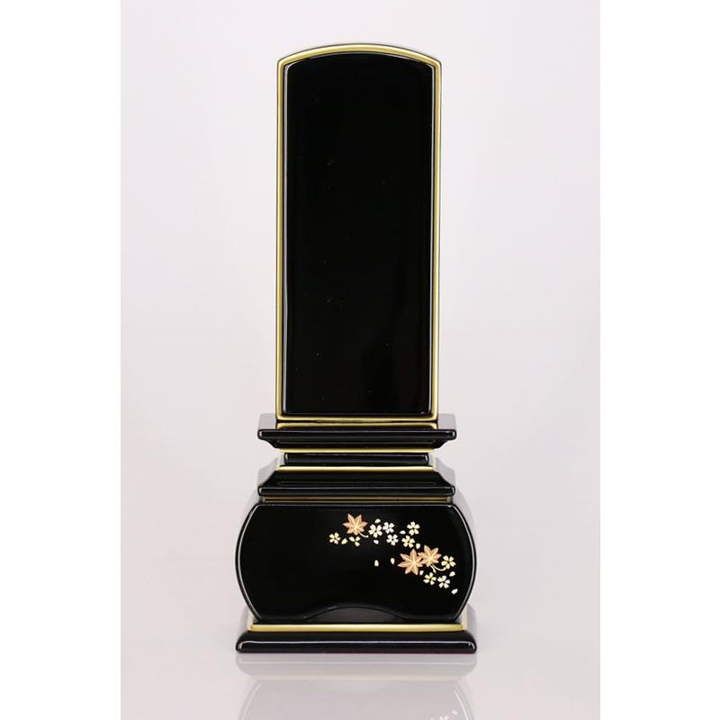 位牌 紅葉 蒔絵入 3.5寸 高さ:17cm 花位牌 上塗位牌 漆塗り 本位牌 塗り位牌 モダン位牌 風桜 春秋 もみじ 文字 国産 優雅_6
