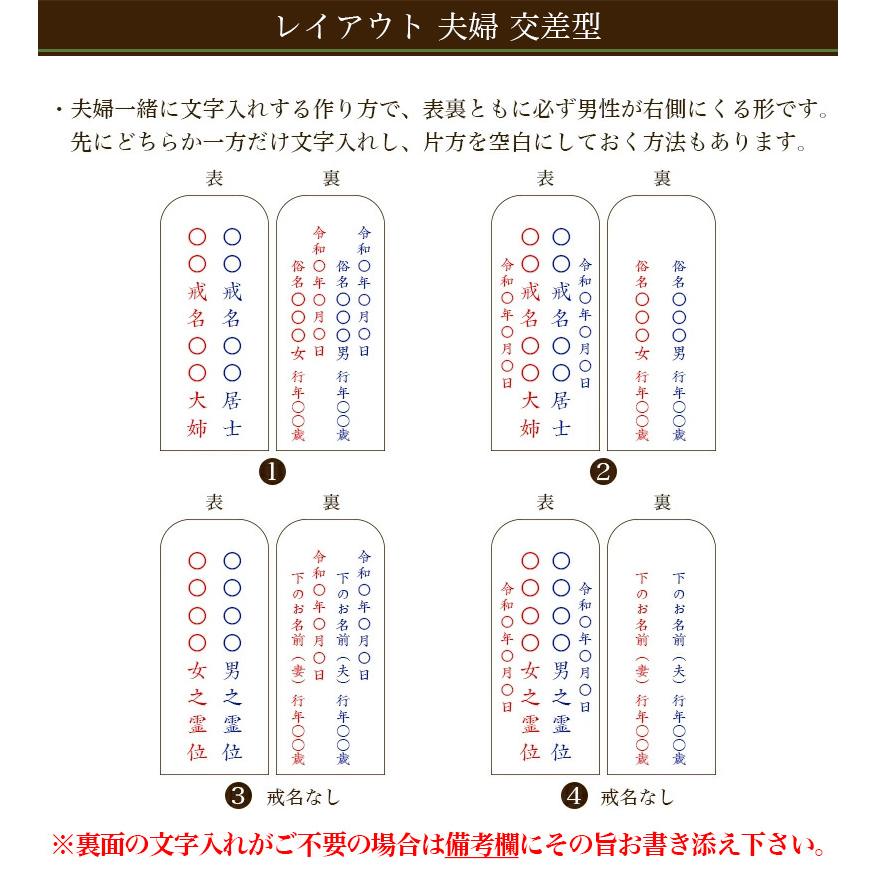 夫婦連名への片側追加　お位牌 追加文字入れ_18