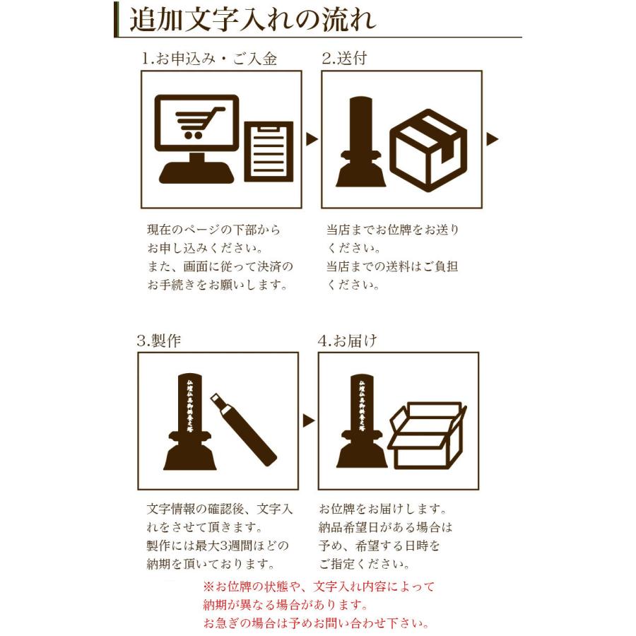 夫婦連名への片側追加　お位牌 追加文字入れ_4