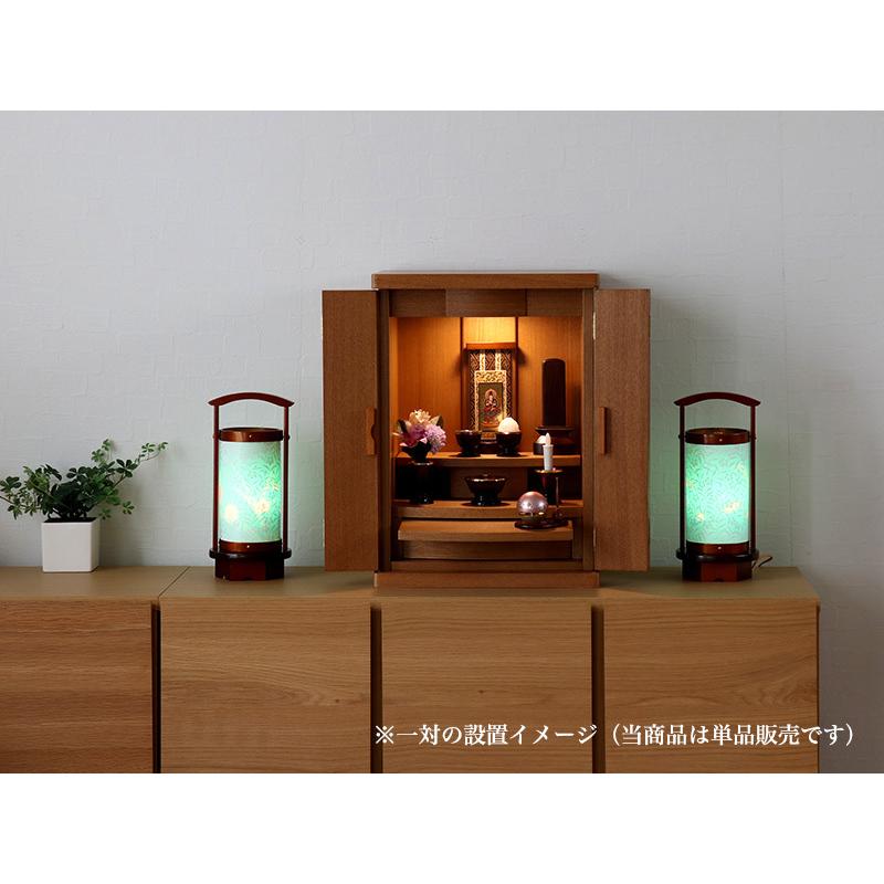 盆提灯 モダン 回転灯付き No.2682 モダン 行灯 廻転灯 ミニ モダン 新型 ギフト 新盆 盆提灯 小さい お盆 提灯 おしゃれ ミニの画像