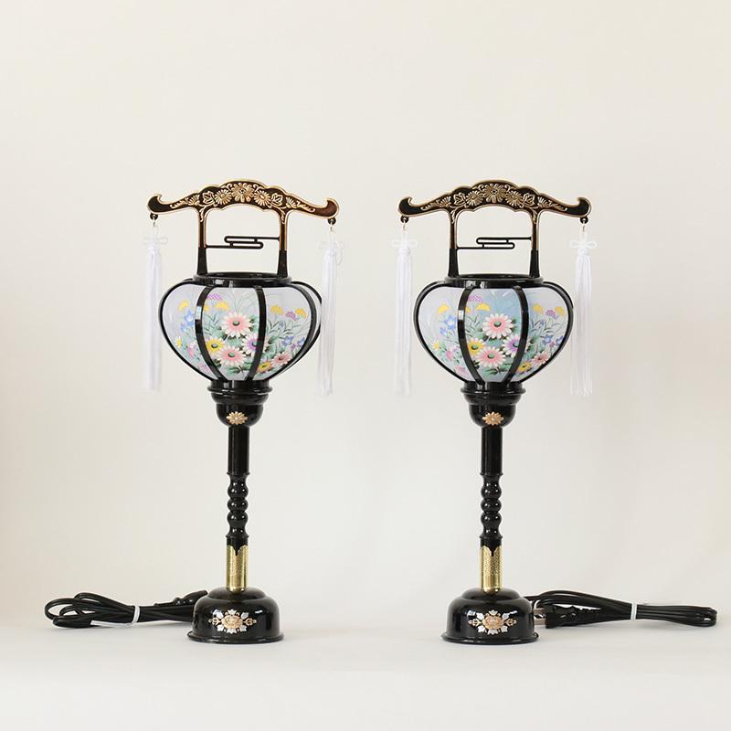 初盆セット 新盆セット 白紋天+霊前灯+まこもセット+PC仏器膳+盆棚【初盆・新盆 初盆 5点セット F-3】お盆飾り 初盆飾り 盆提灯 盆ちょうちん 提灯_11