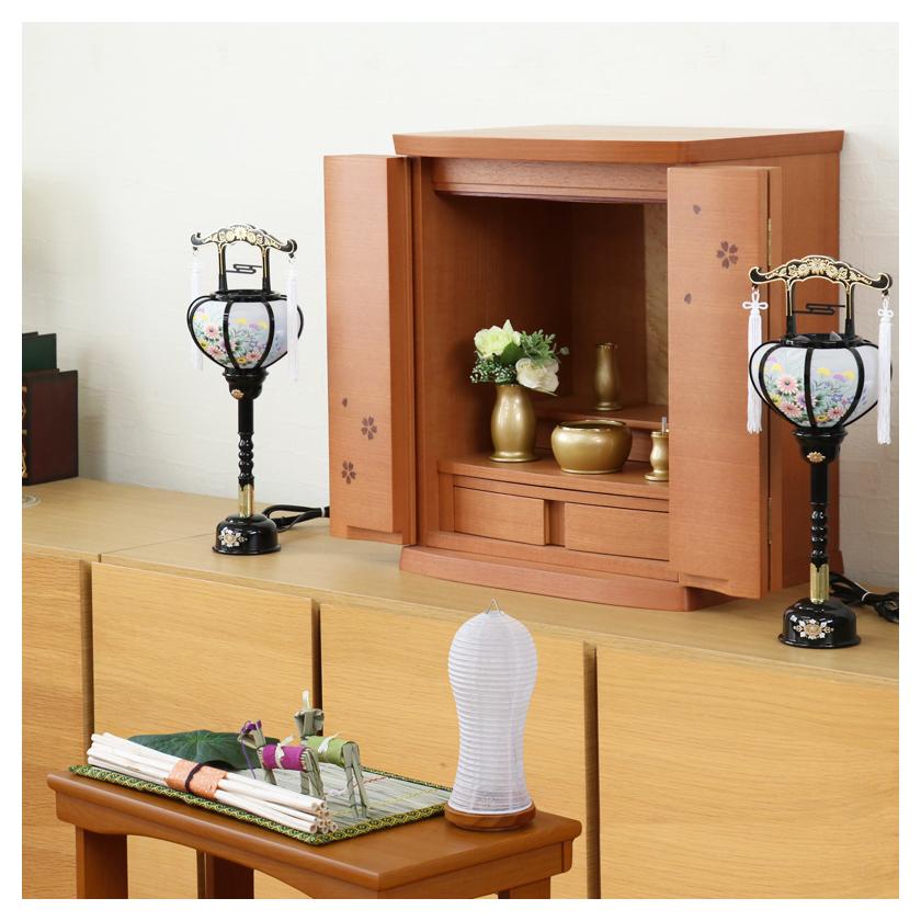 初盆セット 新盆セット 白紋天+霊前灯+まこもセット+PC仏器膳+盆棚【初盆・新盆 初盆 5点セット F-3】お盆飾り 初盆飾り 盆提灯 盆ちょうちん 提灯_8