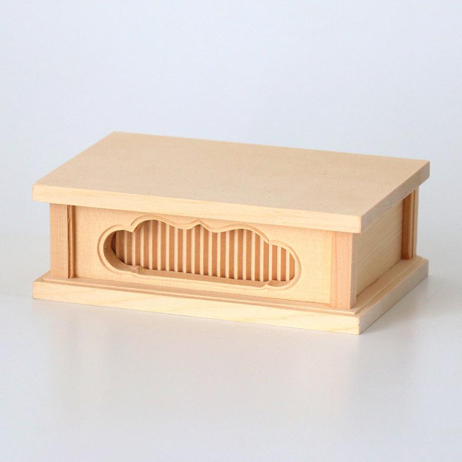 なーむくまちゃん工房 桧木製 四角仏像台 小サイズ 幅10.5cm : 仏壇
