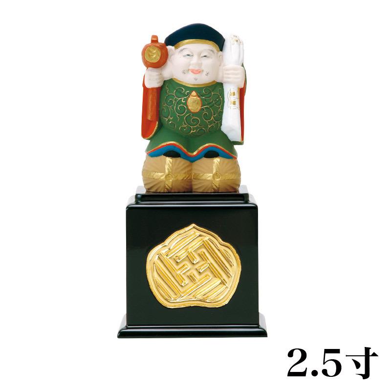仏像 木製 彩色 大黒天 2.5寸（高さ：228mm） 木彫 仏像販売 七福神 日蓮宗 仏壇 仏具