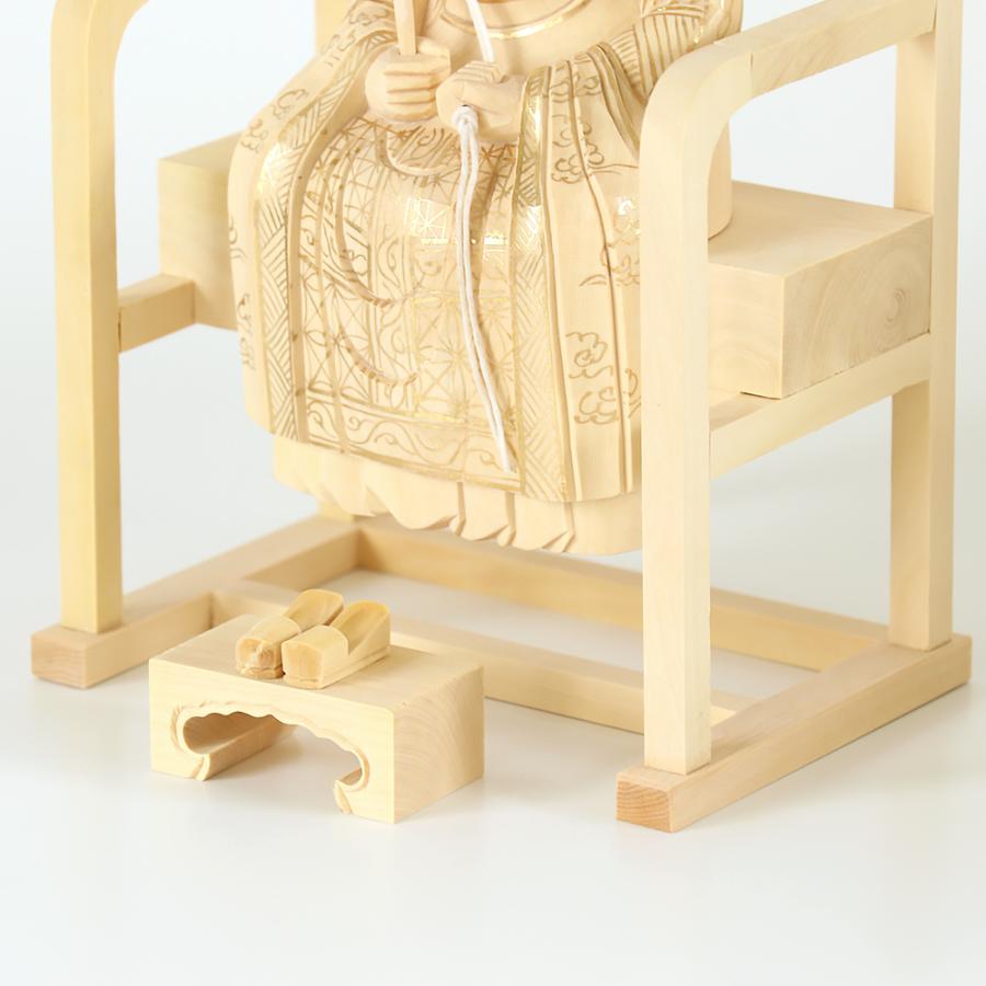 仏像  総柘植(ツゲ)  承陽大師・常済大師（高祖・太祖) 金泥書 3.0寸 （高さ：206mm） 木彫 仏像販売  曹洞宗  仏壇 仏具_6