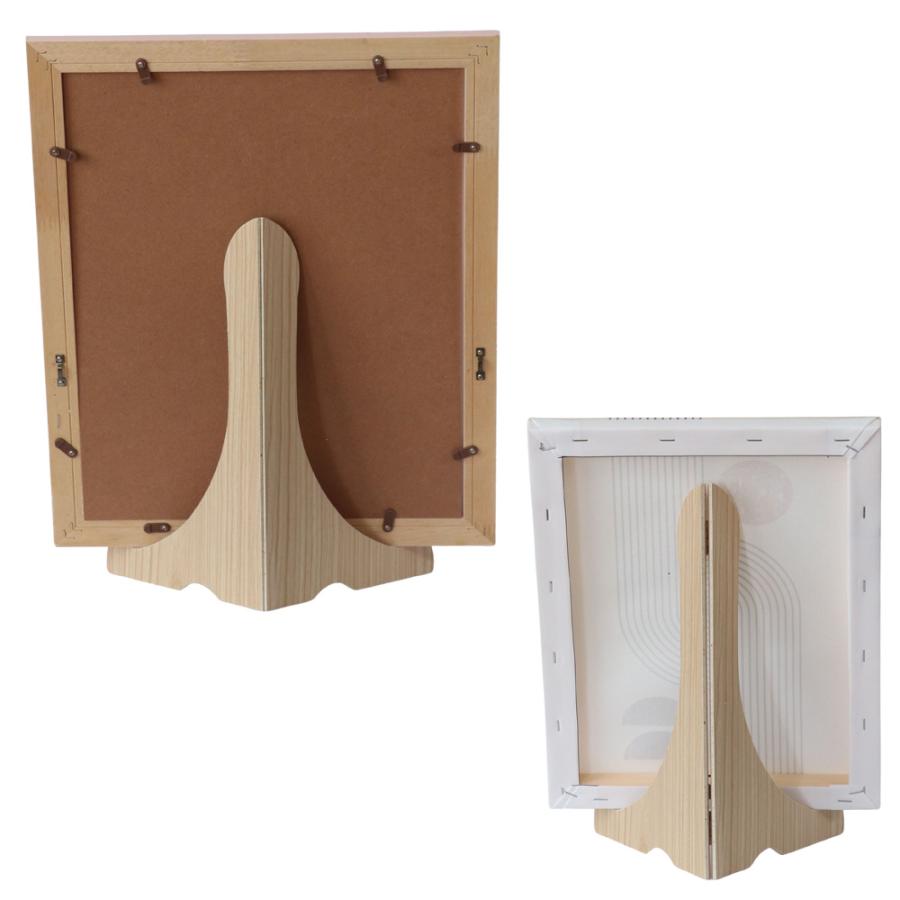 なーむくまちゃん工房 遺影立て 木目 木製 高さ29.5cm 額縁立て 写真