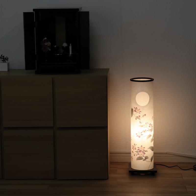 盆提灯 和照灯 杜鵑草 No.2977 モダン LED 行灯 お盆 初盆 岐阜提灯 日本製 国産 照明 ※家紋付きもあり 新盆 盆提灯 小さい お盆 提灯 おしゃれ ミニの画像