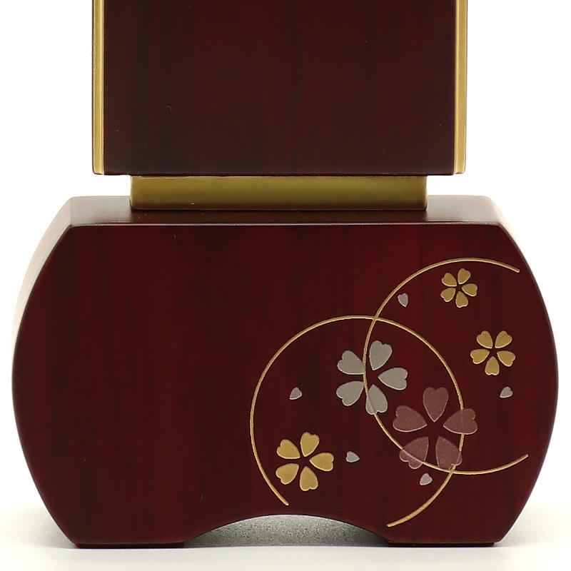 位牌 モダン 優徳 心花 蒔絵入 3.0寸 高さ:13.6cm 花位牌 本位牌 ゆうとく このか モダン位牌 仏壇 小さい 文字 優雅 お位牌 名入れ おしゃれ_11