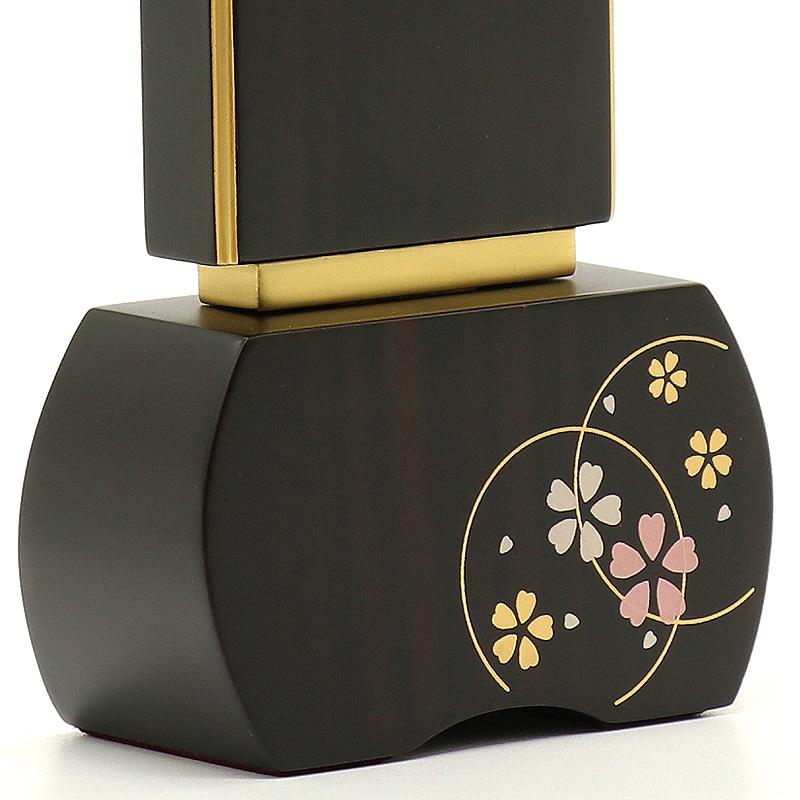 位牌 モダン  優徳 心花  蒔絵入 4.5寸 高さ:18.6cm  花位牌 本位牌 ゆうとく このか モダン位牌 仏壇 文字 優雅 お位牌 名入れ おしゃれ_10