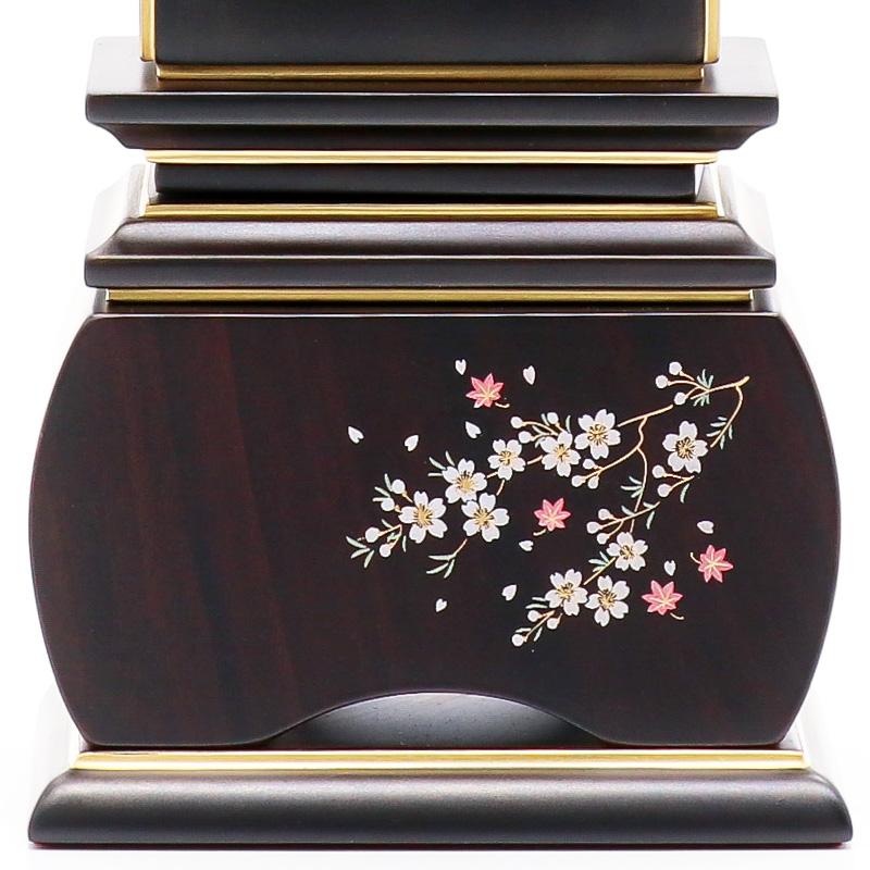 位牌 モダン 繰出し位牌「山桜（唐木）」5.0寸(高さ:23.0cm) 唐木位牌 繰り出し位牌 黒檀 紫檀 文字 仏具 お位牌 名入れ おしゃれ 位牌_12