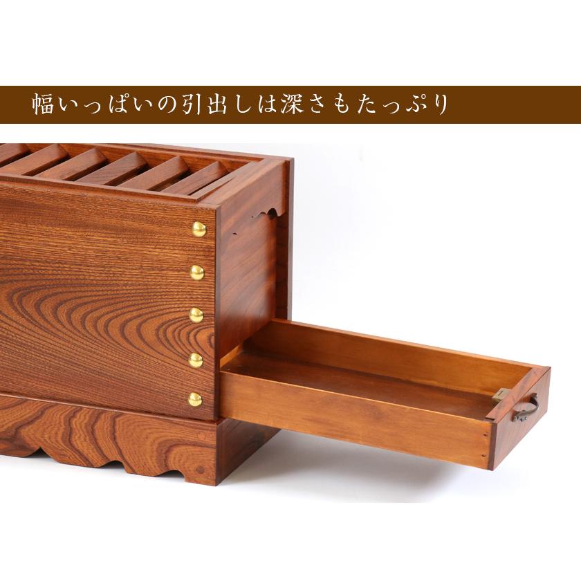 なーむくまちゃん工房 寺院仏具 神社・お寺でも使う 箱型賽銭箱 ケヤキ