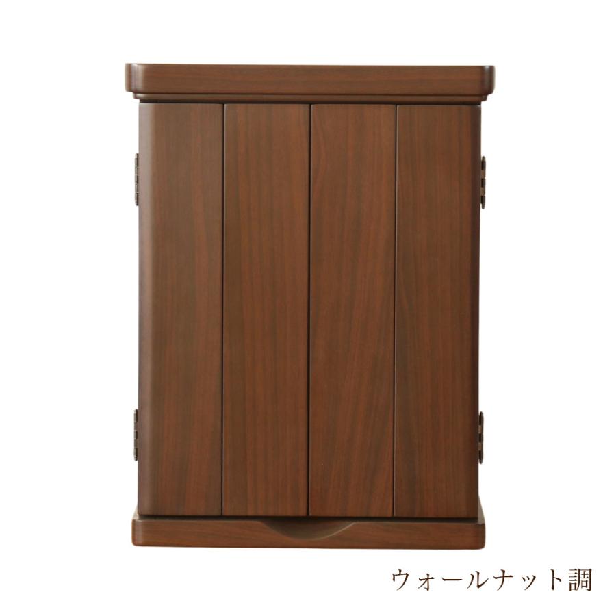 ミニ仏壇 コラム 高さ43cm 家具調仏壇 モダン仏壇 LED 小型仏壇 モダンミニ仏壇 | なーむくまちゃん工房 | 09