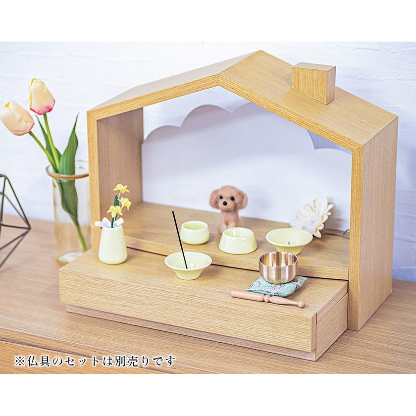 ペット仏具 おりん 3点セット 座布団 真鍮製 かわいい おしゃれ ピンク