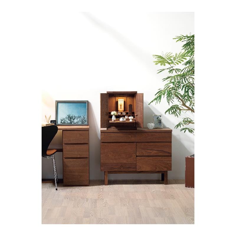 なーむくまちゃん工房 仏壇台 LIVING CHEST ウォールナット 幅90cm