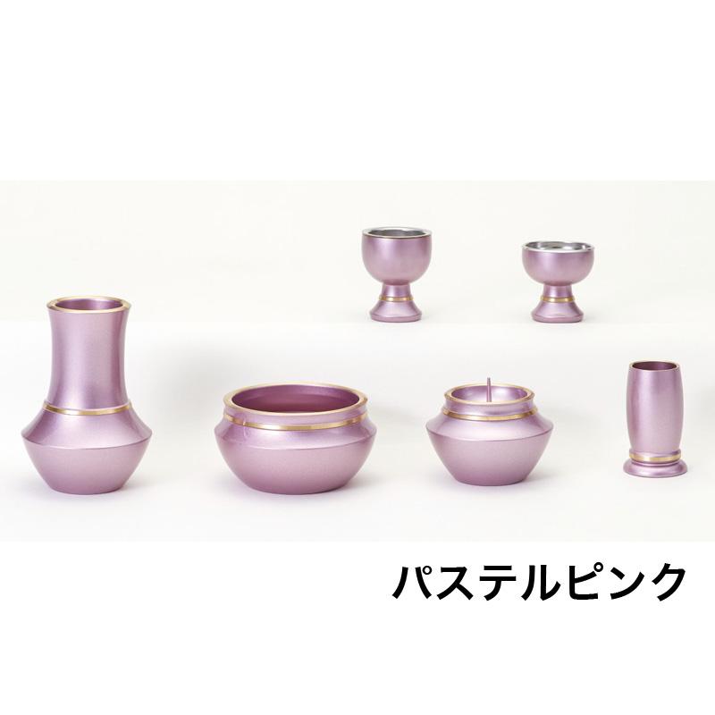 仏具6点セット 浄丸型 真鍮製 かわいい 仏壇 仏具 具足セット_3
