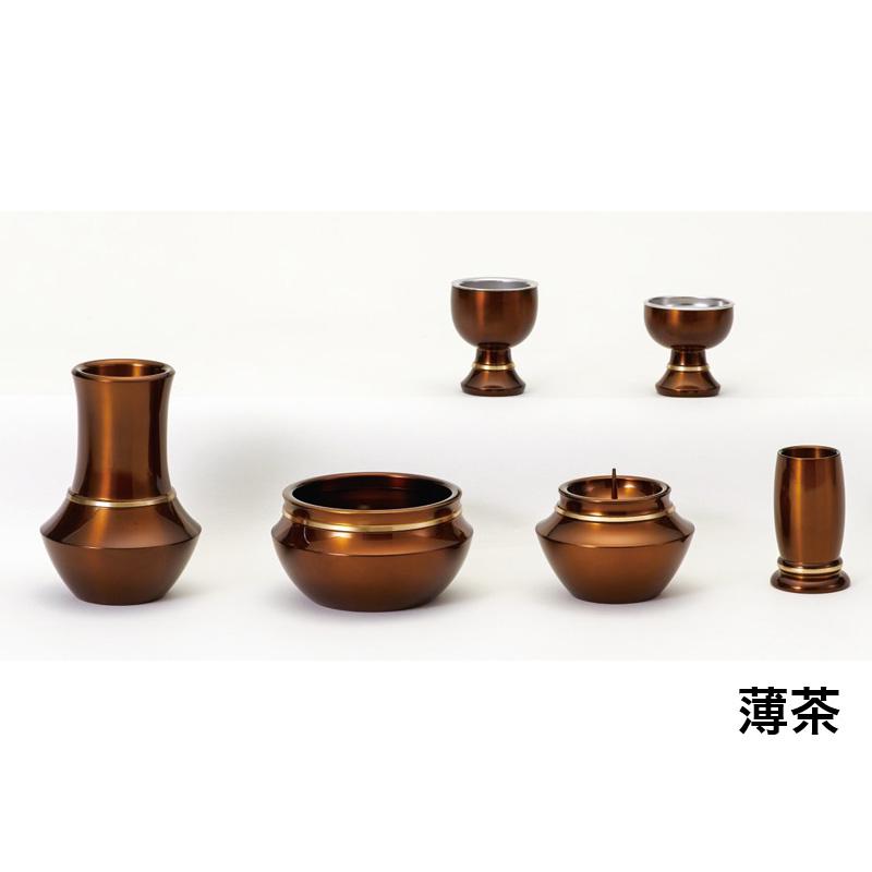 仏具6点セット 浄丸型 真鍮製 かわいい 仏壇 仏具 具足セット_9