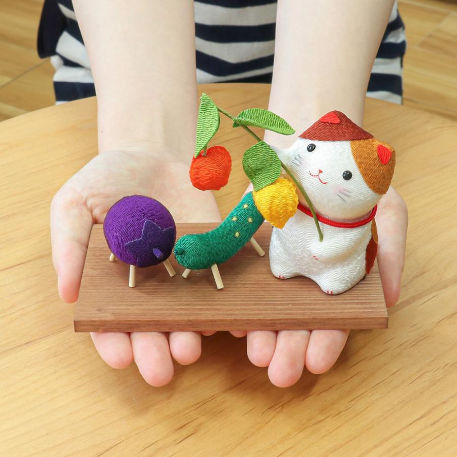 なーむくまちゃん工房 ペット用お盆セット 盆提灯＆ちりめん 三毛猫と