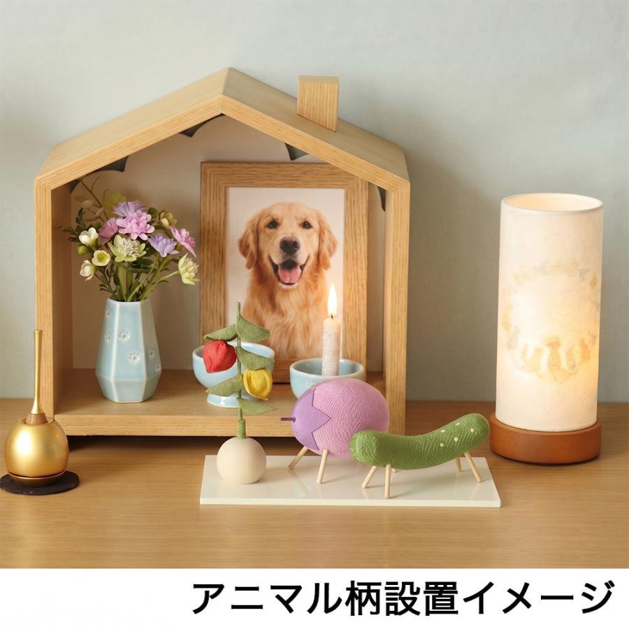 なーむくまちゃん工房 ペット用お盆セット 盆提灯＆ちりめん パステル
