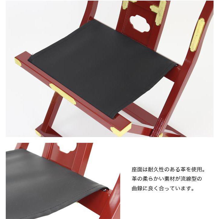 なーむくまちゃん工房 新型略式曲録 朱塗 寺院用椅子 寺院椅子 なーむくまちゃん工房 新型略式曲録 朱塗 寺院用椅子 寺院椅子