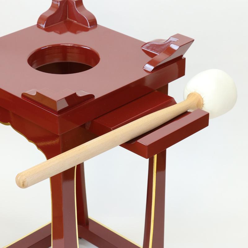 なーむくまちゃん工房 寺院仏具 角型オリジナルけいす 木魚用背高台