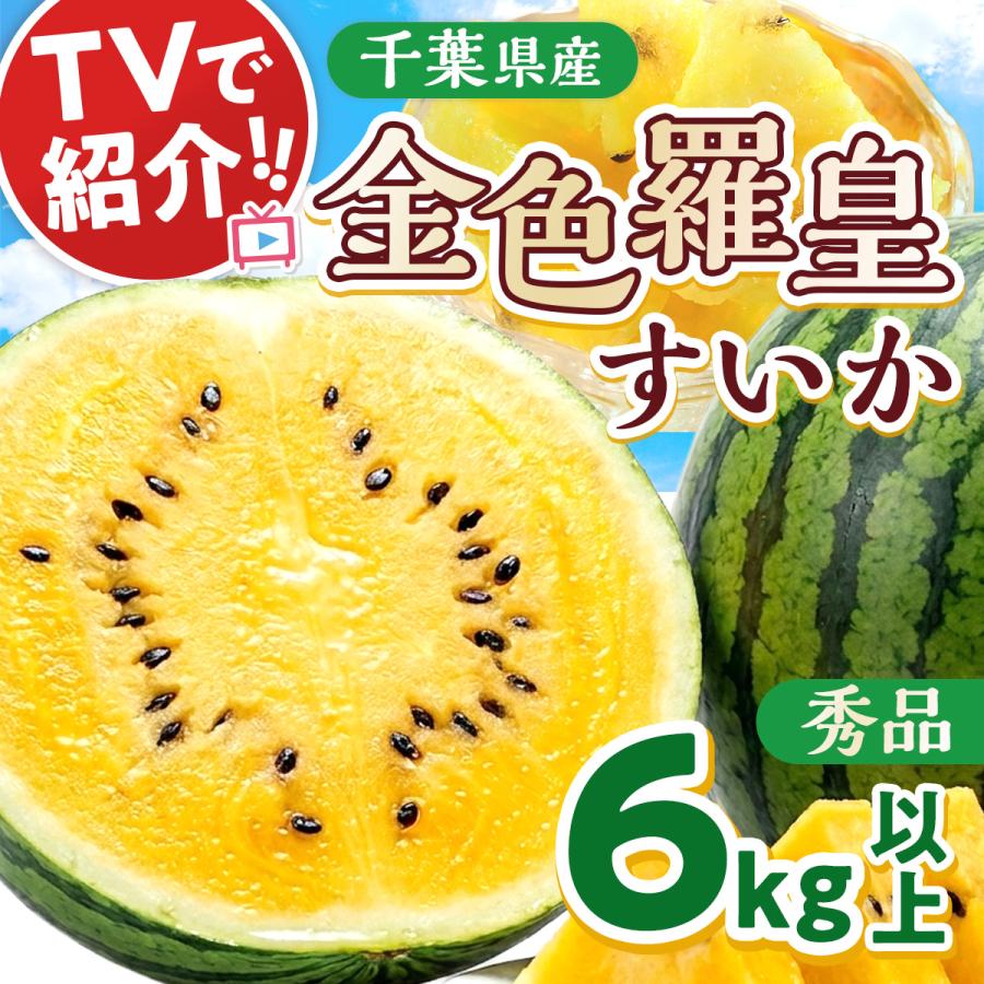 金色羅皇すいか 6kg以上 父の日 熊本 長崎 大玉 1玉 秀品 贈答 高級