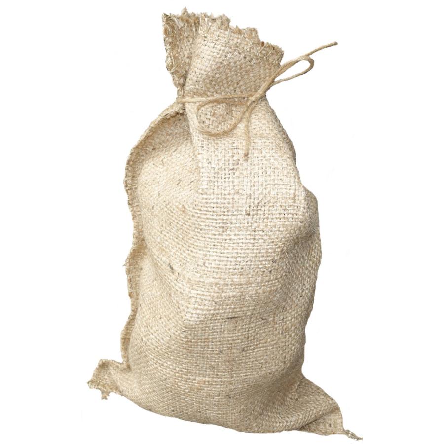 厚地麻袋 紐付 30cm×50cm 単品 麻袋 厚手の麻袋 あさふくろ 土嚢用