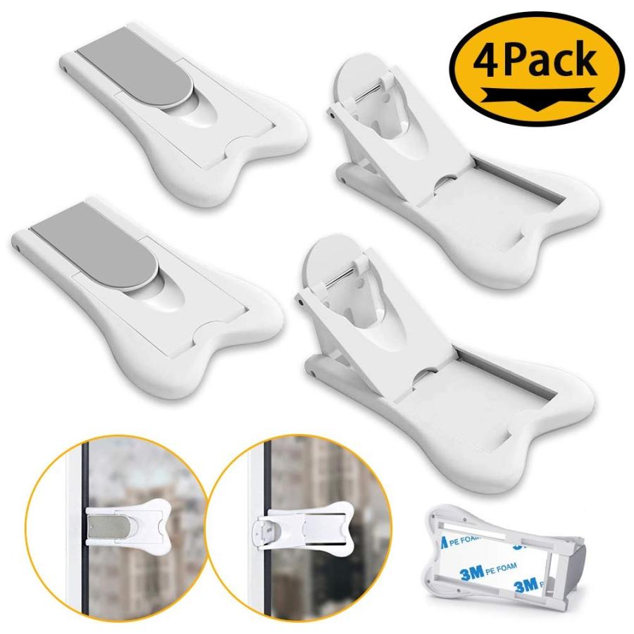 ベビーガード ４個 ストッパー ロック 窓引き戸子供安全 ドア開け防止 赤ちゃん守り 50 Off