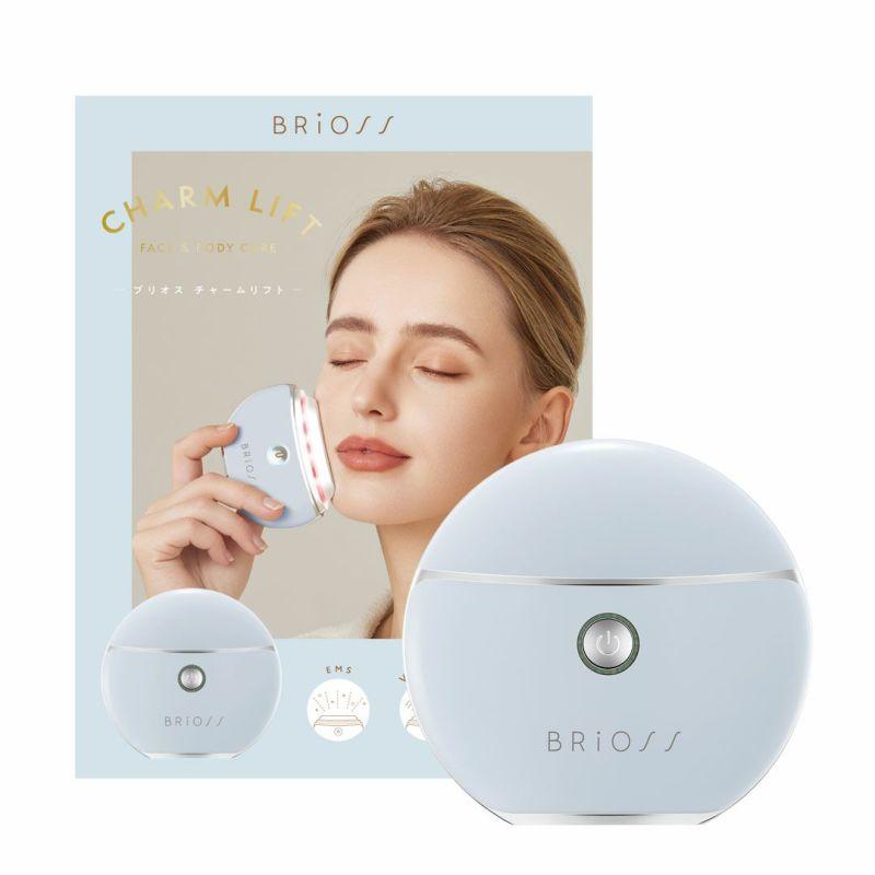 ブリオス チャームリフト　ブルー　 BRiOSS　温感かっさ たるみ 目元 美顔器 デコルテ フェイスケア ems　持ち運びやすい 充電式（Yahoo!・KUMAGOROSHOP）