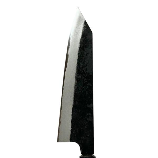 【送料無料】越前数馬作　玄武　剣型牛刀　210mm　鍛造白二鋼　黒打　紫檀八角柄付　　620265　202404_6
