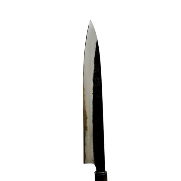 越前数馬作 玄武 筋引包丁 255mm 鍛造白二鋼 黒打 SGW八角柄付  620299の画像