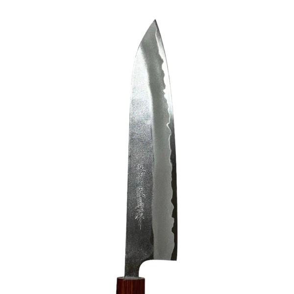 【送料無料】（沖縄県を除く）<br>越前数馬作 夕霧 牛刀210mm 鍛造白二鋼 梨地磨 RGW柄  620323 202401の画像