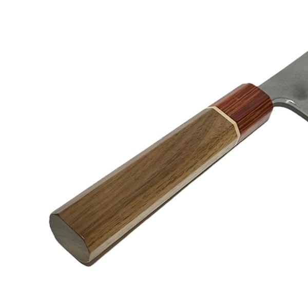 【送料無料】（沖縄県を除く）<br>越前数馬作 夕霧 牛刀210mm 鍛造白二鋼 梨地磨 RGW柄  620323 202401の画像