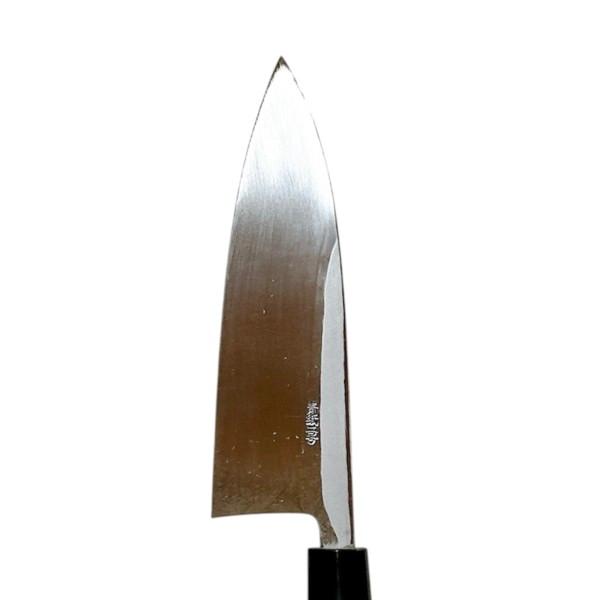 【送料無料】 越前数馬作　青二鋼　出刃包丁　180mm　水牛桂柄付　　625593　202506_6