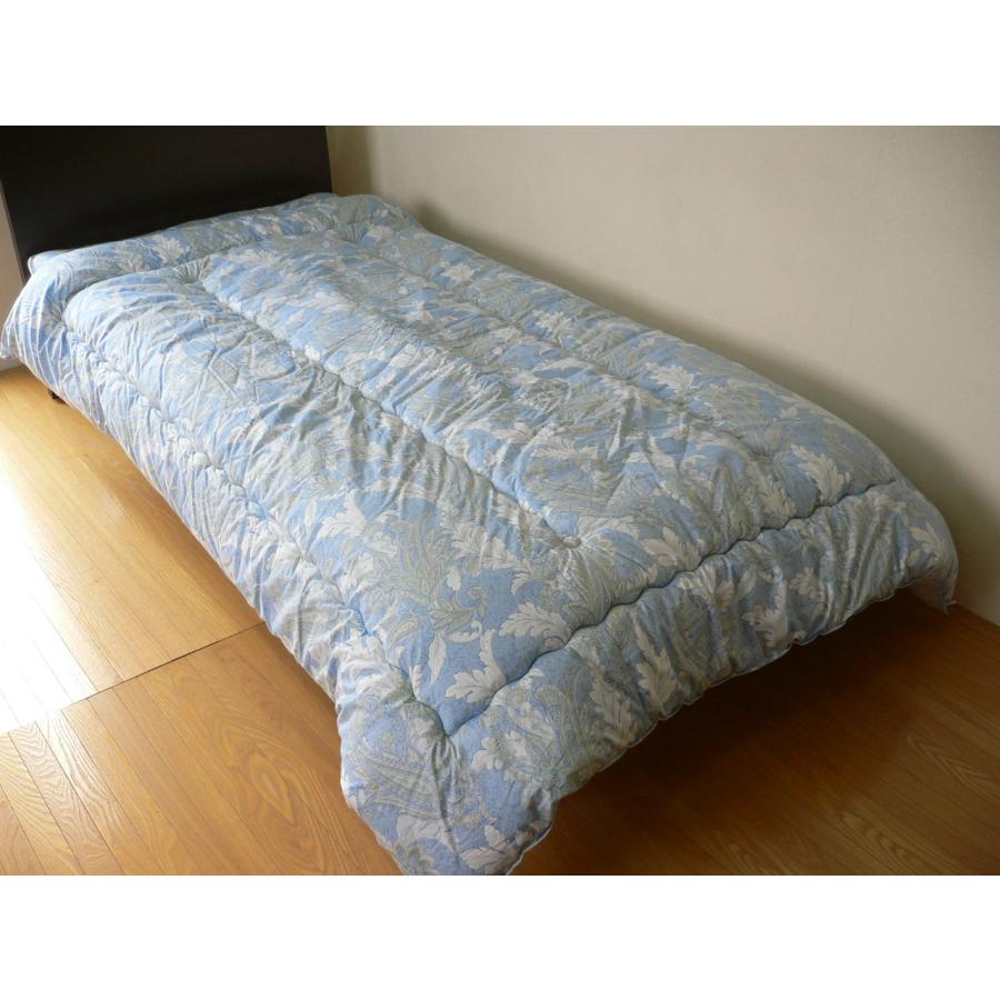 布団セット シングル 2点 掛け布団 敷布団 日本製 防ダニ 羊毛混 組