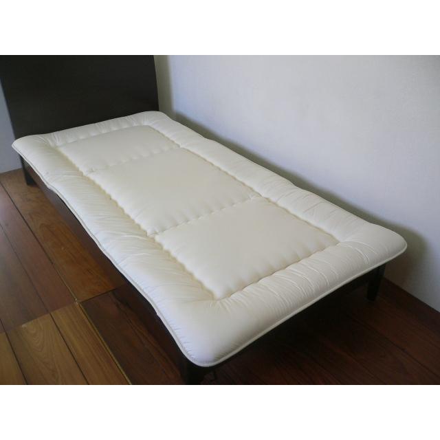 敷布団 シングル 日本製 敷き布団 羊毛混 敷ふとん 軽量 固綿 式