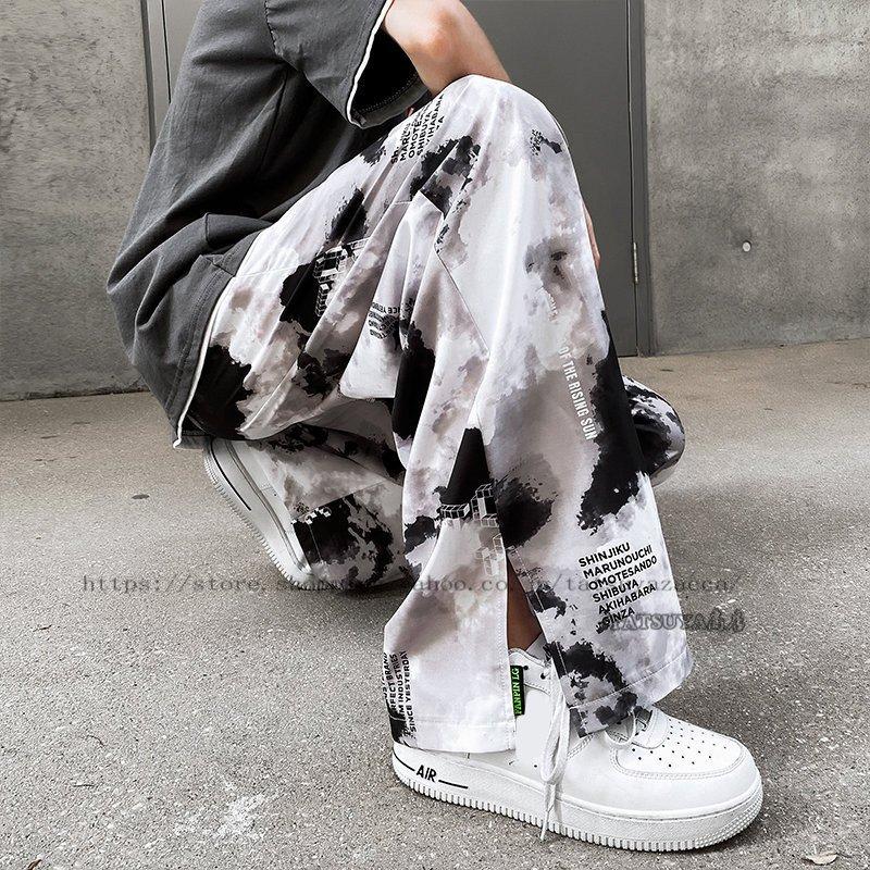 ファッションなデザイン ボトムス パンツ ワイドパンツ フェイクレイヤード ファッション 春夏パンツ メンズファッション カジュアル ストリート系の メンズ ギフトにもおすすめ 代30代 大学生 高校生 九分丈 涼しい スケボー スポーツ ひんやりと涼しい生地 Www