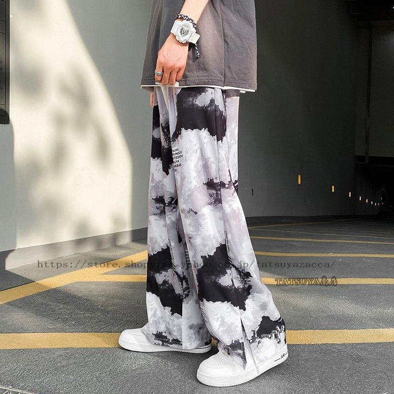 ファッションなデザイン ボトムス パンツ ワイドパンツ フェイクレイヤード ファッション 春夏パンツ メンズファッション カジュアル ストリート系の メンズ ギフトにもおすすめ 代30代 大学生 高校生 九分丈 涼しい スケボー スポーツ ひんやりと涼しい生地 Www