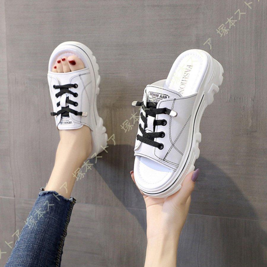 スニーカー かかとなし カジュアル クッション コーデ サボ サンダル シューズ スリッポン フラットシューズ ブラック ホワイト ミュール レディース 白 靴 黒 売れ筋ランキングも掲載中 レディース