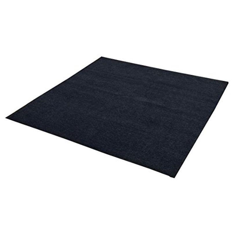 イケヒコ ラグ カーペット 2畳 洗える 無地 選べる7色 『モデルノ』 ブルー 約185×185cm ホットカーペット対応 裏:すべりにく