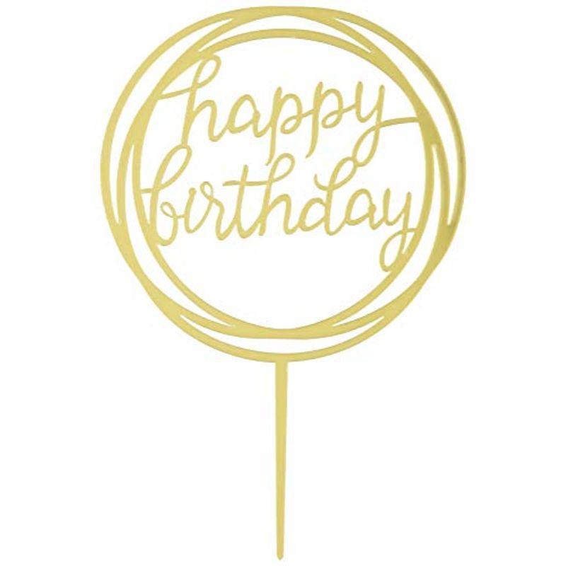 micia luxury(ミシアラグジュアリー) ケーキトッパー Happy Birthday 装飾 マイルストーンバースデー 誕生日 撮影