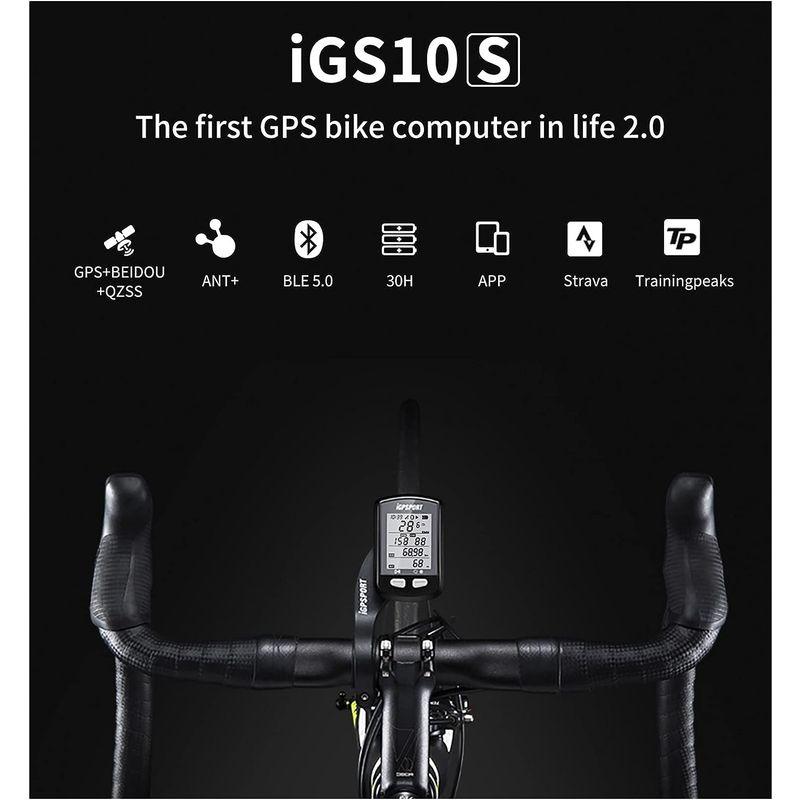GPS有効バイクコンピュータ自転車スピードメーターIGS10S無線周期走行距離計 BLE ANT + (Color : IGS10S)｜kumakumastore｜02