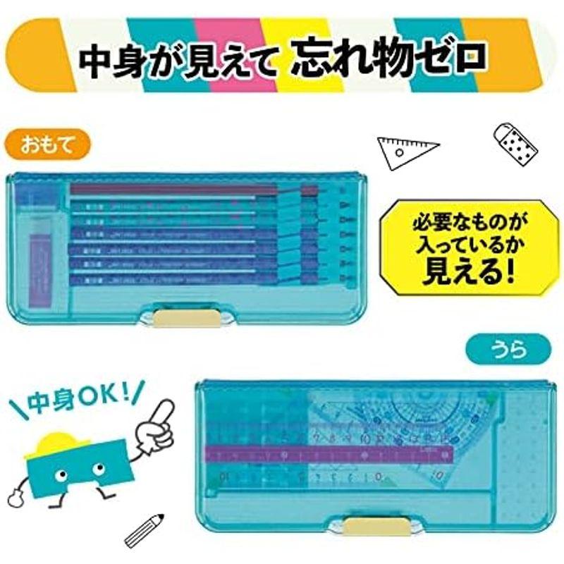 クツワ ペンケース マグネット筆入 タフクリア パープル CH204PU｜kumakumastore｜06