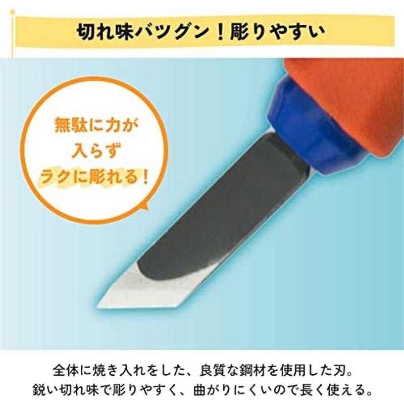 サクラクレパス 彫刻刀 グリップ付き 5本組 EHT-5A｜kumakumastore｜06